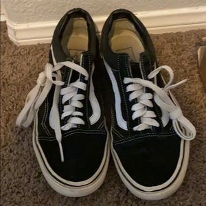 Old Skool Black and White Vans